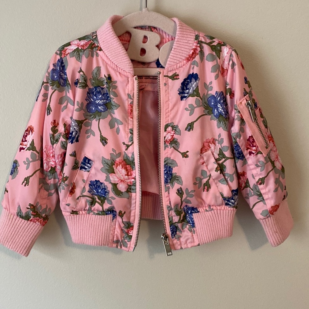 Floral Silk Bomber Jacket